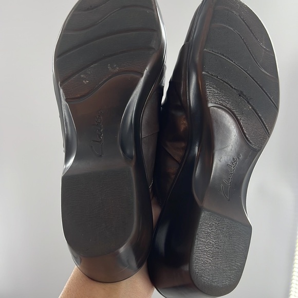 CLARKS BENDABLE’S SLIP ON MULE BROWN SIZE 8.5 - Picture 6 of 7